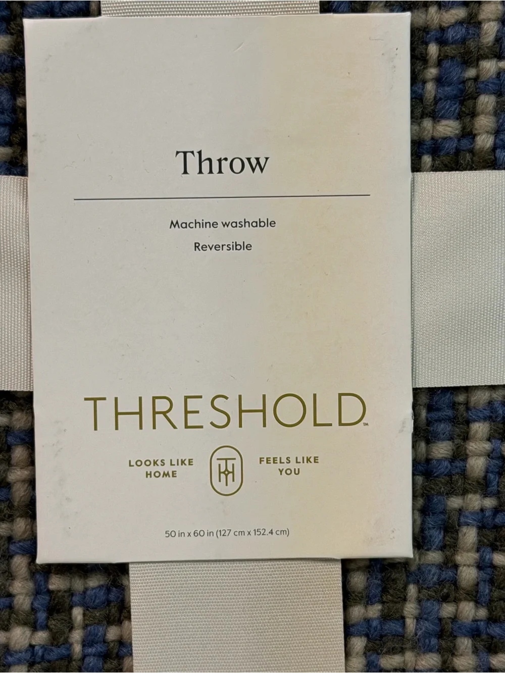 Threshold Woven Reversible Throw Blanket 50X60